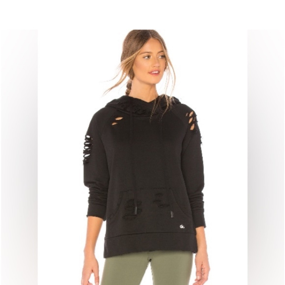 Alo ripped hoodie